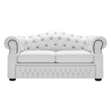 Lawrence 2 Sits Chesterfield Soffa Birch White