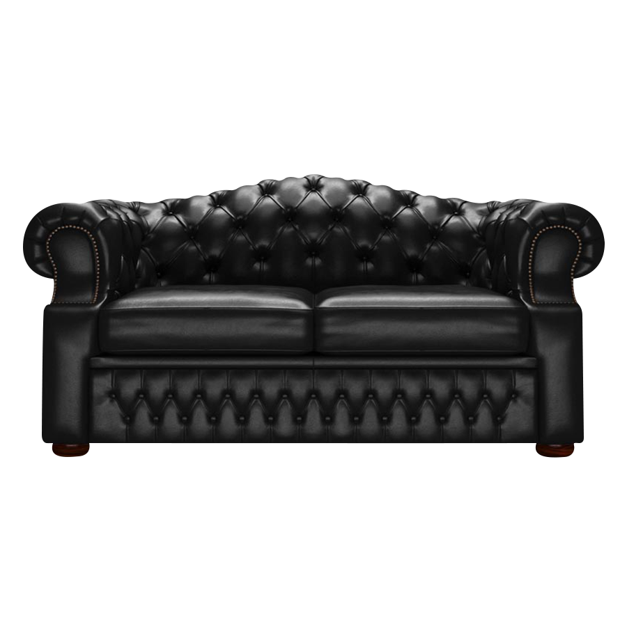 Lawrence 2 Sits Chesterfield Soffa Old English Black