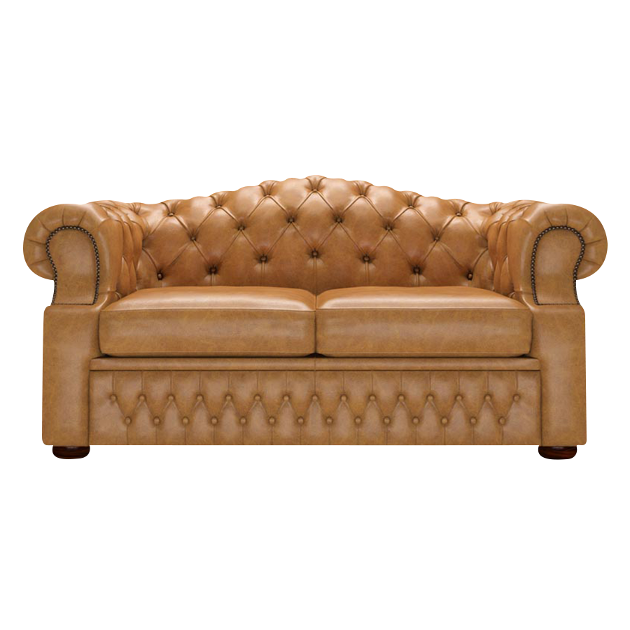 Lawrence 2 Sits Chesterfield Soffa Old English Buckskin
