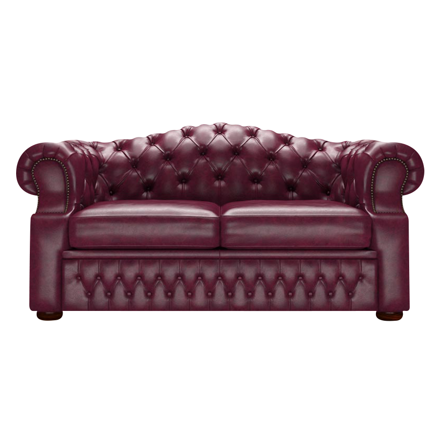 Lawrence 2 Sits Chesterfield Soffa Old English Burgundy