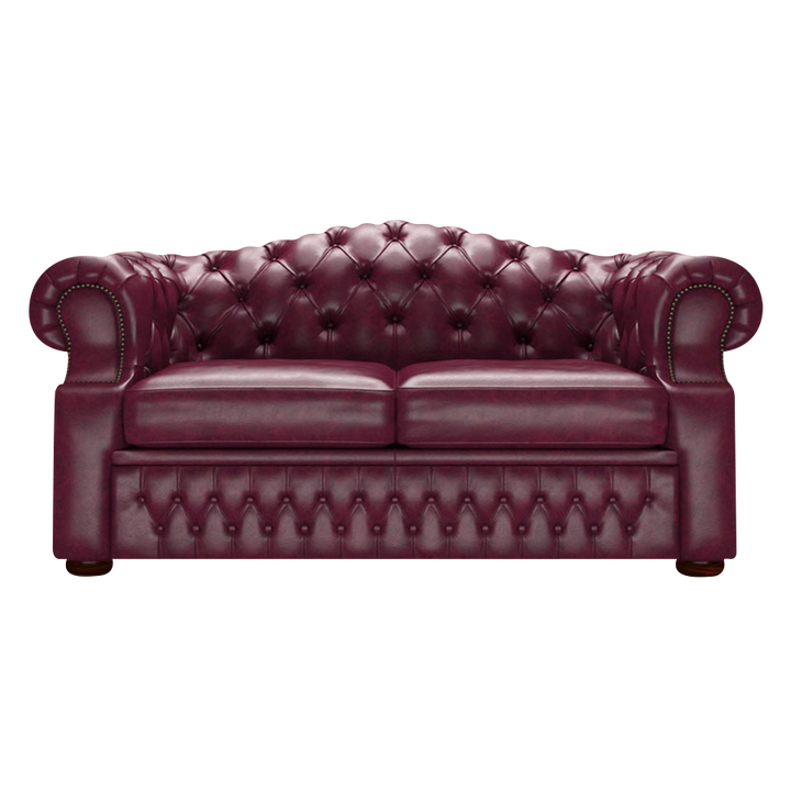 Lawrence 2 Sits Chesterfield Soffa Old English Burgundy