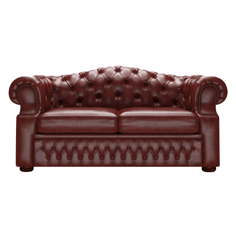 Lawrence 2 Sits Chesterfield Soffa Old English Chestnut