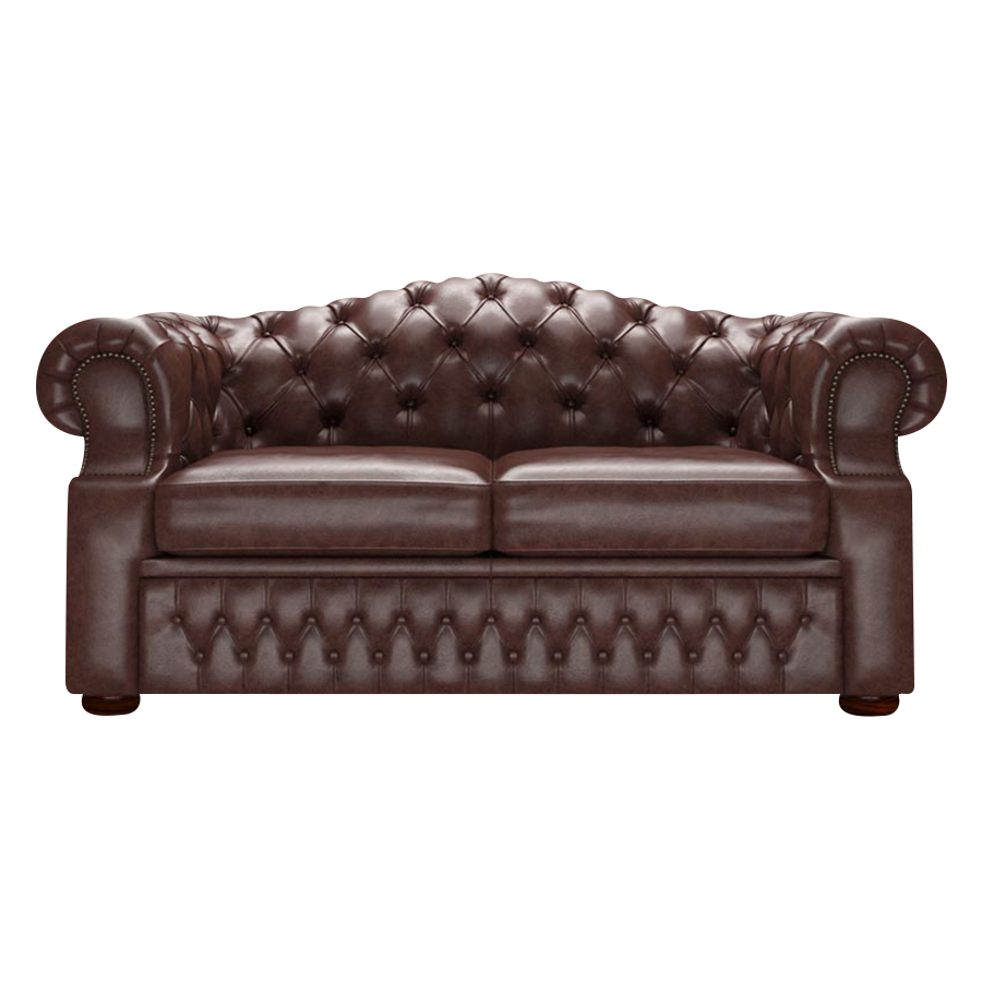 Lawrence 2 Sits Chesterfield Soffa Old English Dark Brown