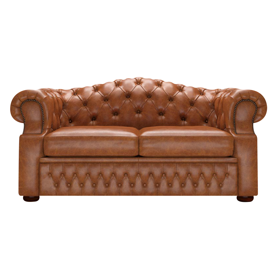 Lawrence 2 Sits Chesterfield Soffa Old English Saddle