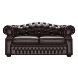 Lawrence 2 Sits Chesterfield Soffa Old English Smoke