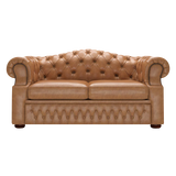 Lawrence 2 Sits Chesterfield Soffa Old English Tan