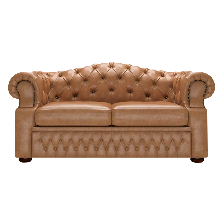 Lawrence 2 Sits Chesterfield Soffa Old English Tan