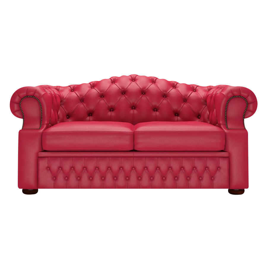 Lawrence 2 Sits Chesterfield Soffa Shelly Flame Red
