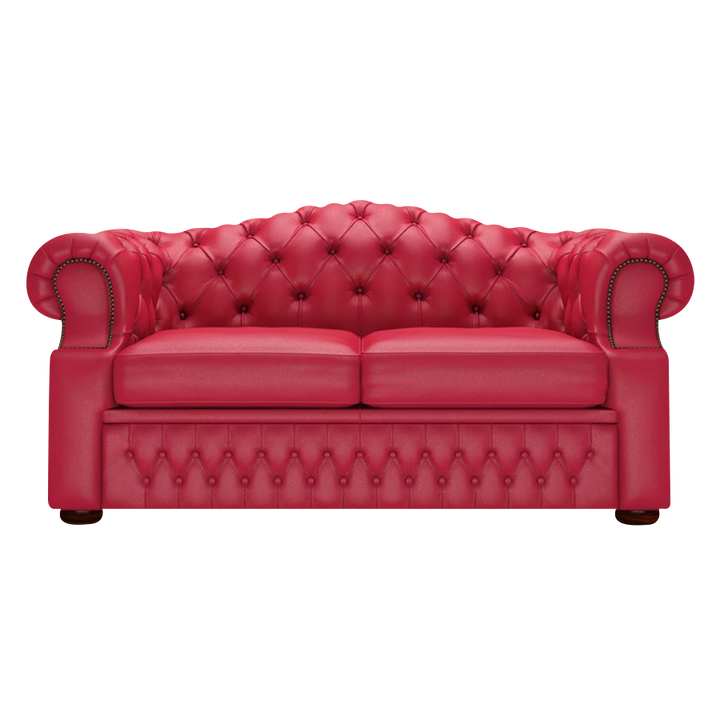 Lawrence 2 Sits Chesterfield Soffa Shelly Flame Red