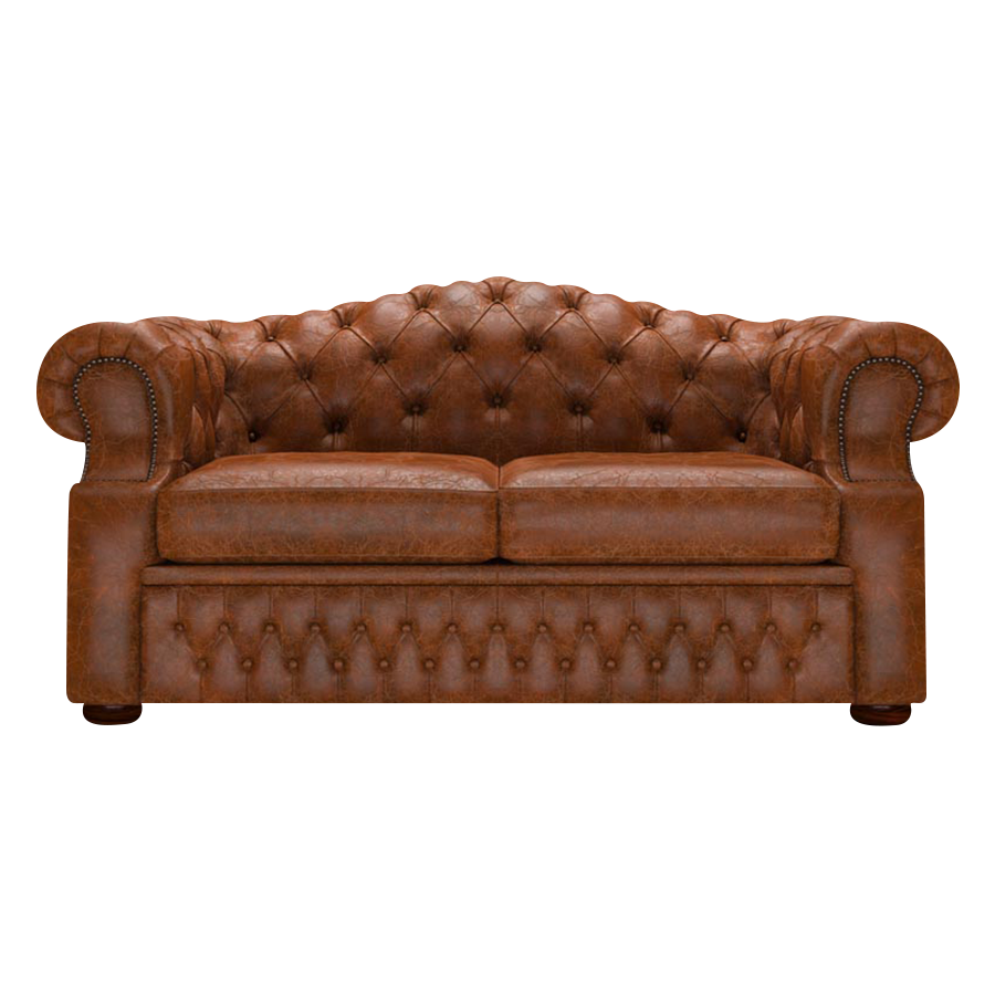 Lawrence 2 Sits Chesterfield Soffa Tudor Chestnut