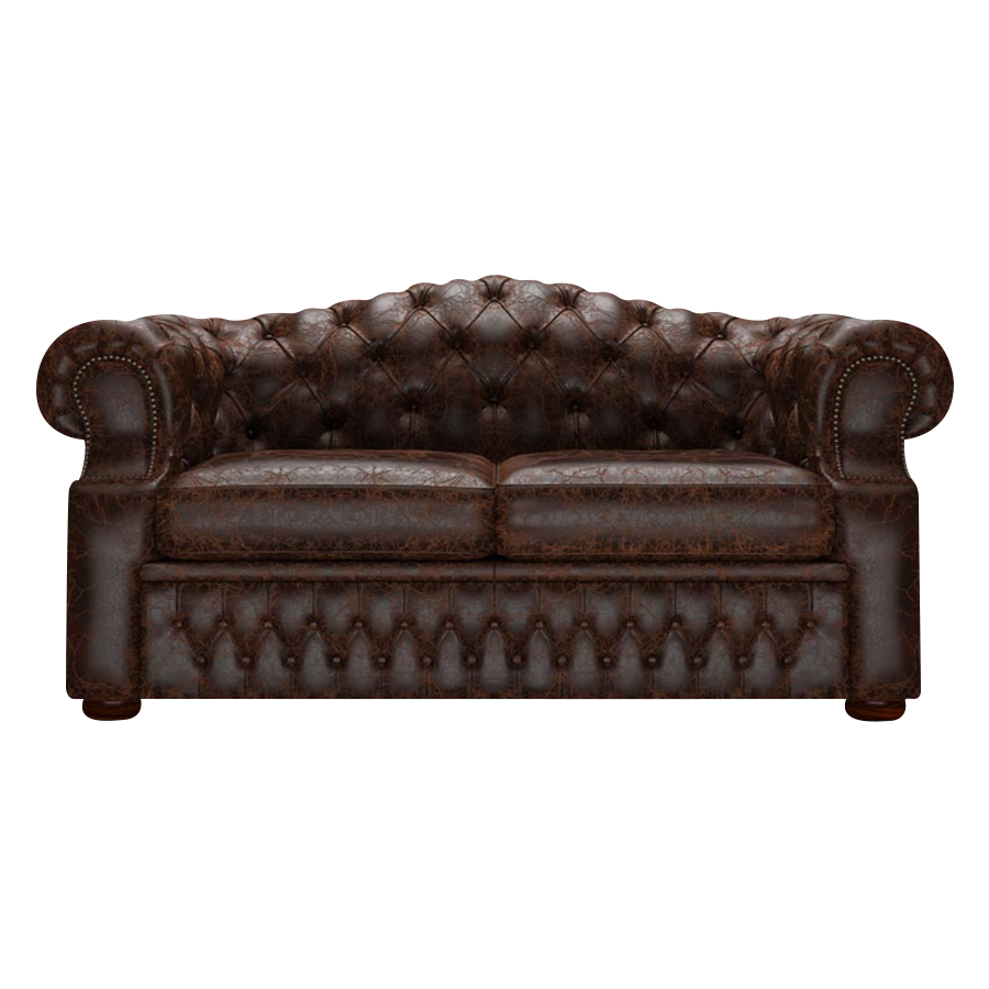 Lawrence 2 Sits Chesterfield Soffa Tudor Mahogany