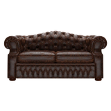 Lawrence 2 Sits Chesterfield Soffa Tudor Mahogany