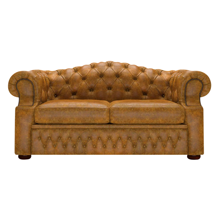 Lawrence 2 Sits Chesterfield Soffa Tudor Mustard