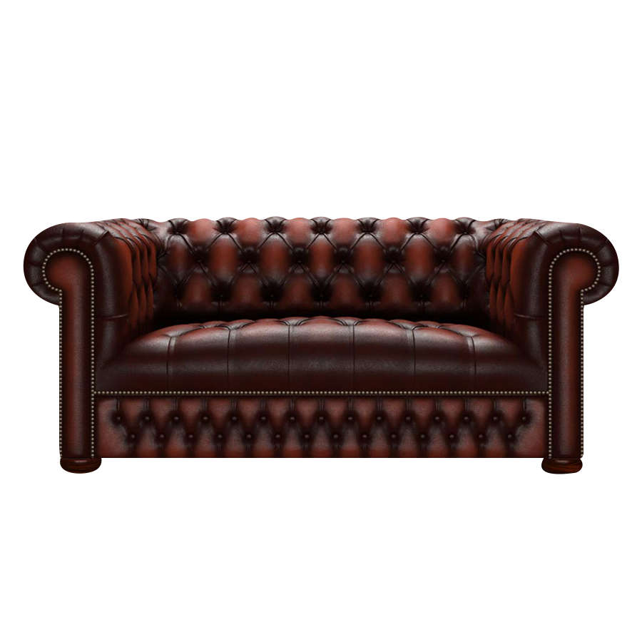 Linwood 2 Sits Chesterfield Soffa Antique Chestnut