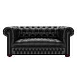 Linwood 2 Sits Chesterfield Soffa Birch Black