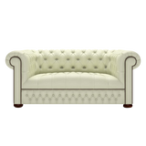 Linwood 2 Sits Chesterfield Soffa Birch Cream