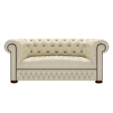 Linwood 2 Sits Chesterfield Soffa Birch Ivory