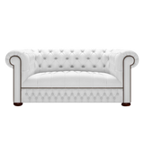 Linwood 2 Sits Chesterfield Soffa Birch White