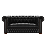 Linwood 2 Sits Chesterfield Soffa Old English Black