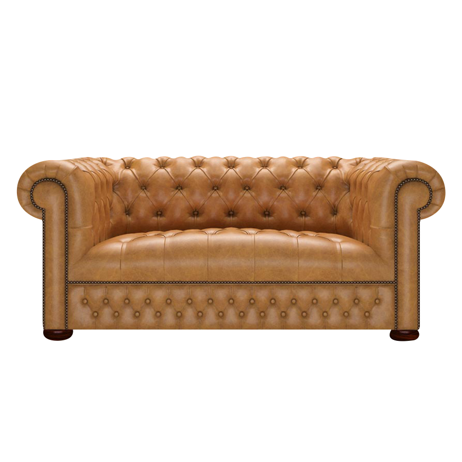 Linwood 2 Sits Chesterfield Soffa Old English Buckskin