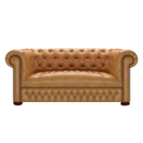 Linwood 2 Sits Chesterfield Soffa Old English Buckskin