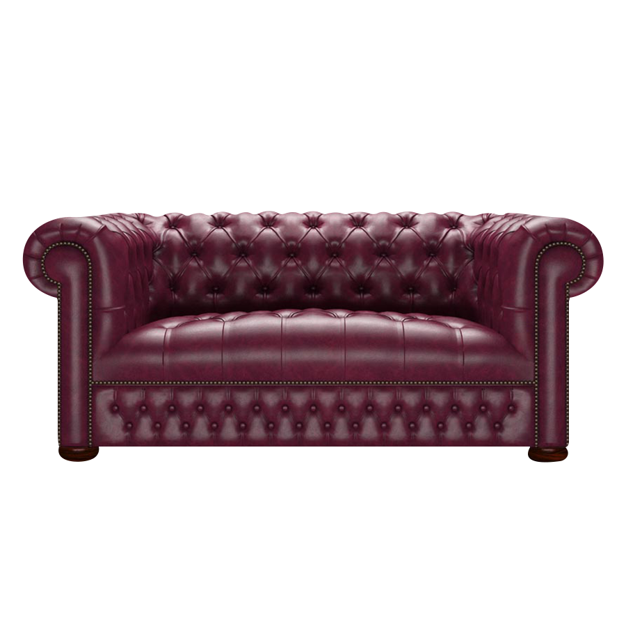 Linwood 2 Sits Chesterfield Soffa Old English Burgundy