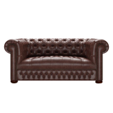 Linwood 2 Sits Chesterfield Soffa Old English Dark Brown