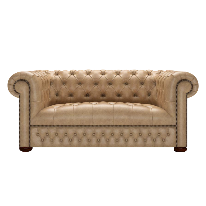 Linwood 2 Sits Chesterfield Soffa Old English Parchment