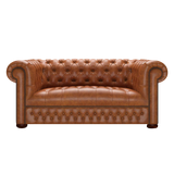 Linwood 2 Sits Chesterfield Soffa Old English Saddle