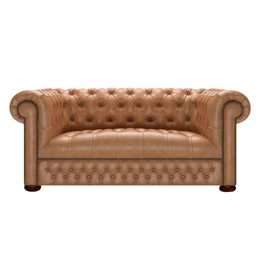 Linwood 2 Sits Chesterfield Soffa Old English Tan