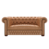 Linwood 2 Sits Chesterfield Soffa Old English Tan