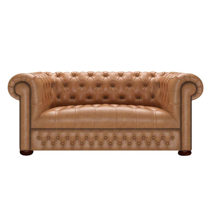 Linwood 2 Sits Chesterfield Soffa Old English Tan