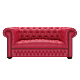 Linwood 2 Sits Chesterfield Soffa Shelly Flame Red