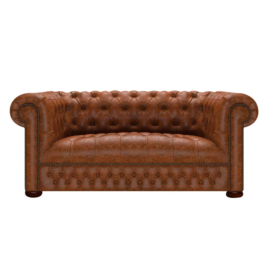 Linwood 2 Sits Chesterfield Soffa Tudor Chestnut