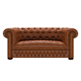 Linwood 2 Sits Chesterfield Soffa Tudor Chestnut