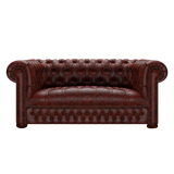 Linwood 2 Sits Chesterfield Soffa Tudor Oxblood