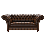 Montgomery 2 Sits Chesterfield Soffa Antique Autumn Tan