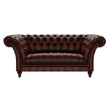 Montgomery 2 Sits Chesterfield Soffa Antique Chestnut