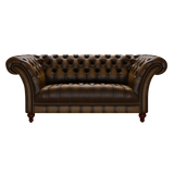 Montgomery 2 Sits Chesterfield Soffa Antique Gold