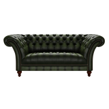 Montgomery 2 Sits Chesterfield Soffa Antique Green