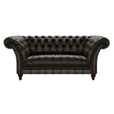 Montgomery 2 Sits Chesterfield Soffa Antique Olive