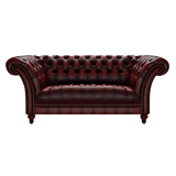 Montgomery 2 Sits Chesterfield Soffa Antique Red