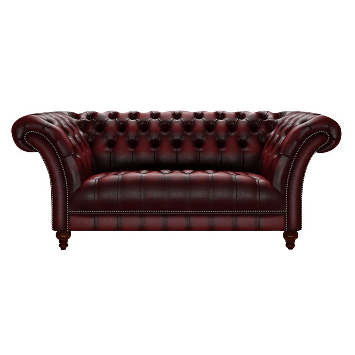 Montgomery 2 Sits Chesterfield Soffa Antique Red