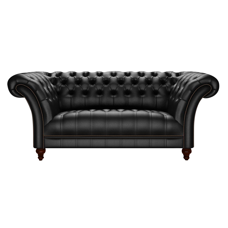 Montgomery 2 Sits Chesterfield Soffa Birch Black