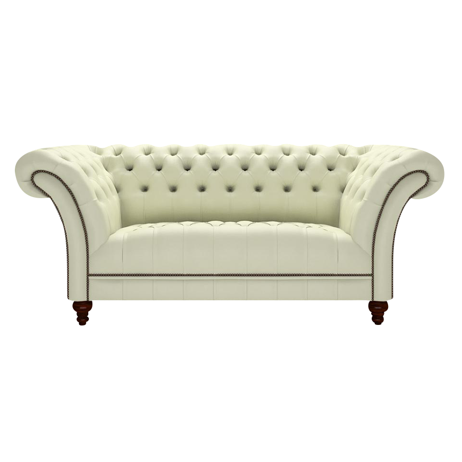Montgomery 2 Sits Chesterfield Soffa Birch Cream