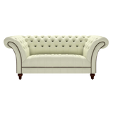 Montgomery 2 Sits Chesterfield Soffa Birch Cream