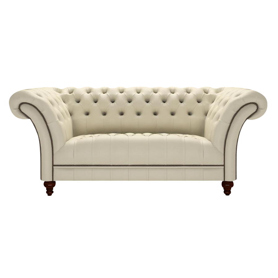 Montgomery 2 Sits Chesterfield Soffa Birch Ivory