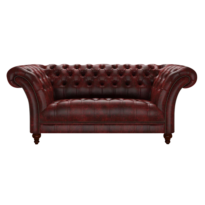 Montgomery 2 Sits Chesterfield Soffa Etna Red