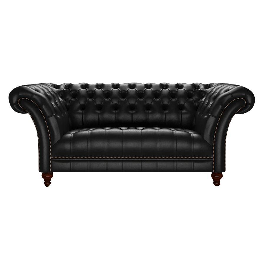 Montgomery 2 Sits Chesterfield Soffa Old English Black