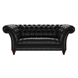 Montgomery 2 Sits Chesterfield Soffa Old English Black